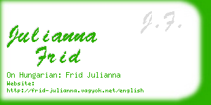 julianna frid business card